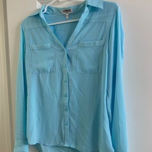 Blue button up shirt